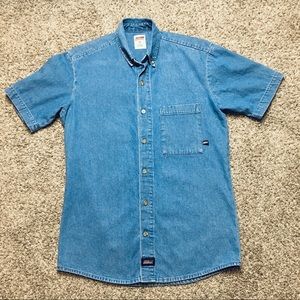 Dickies men’s short sleeve denim shirt